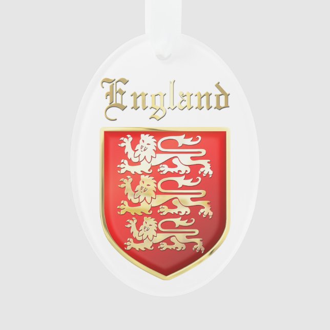 Richard the Lionheart's Royal Arms of England Ornament (Front)