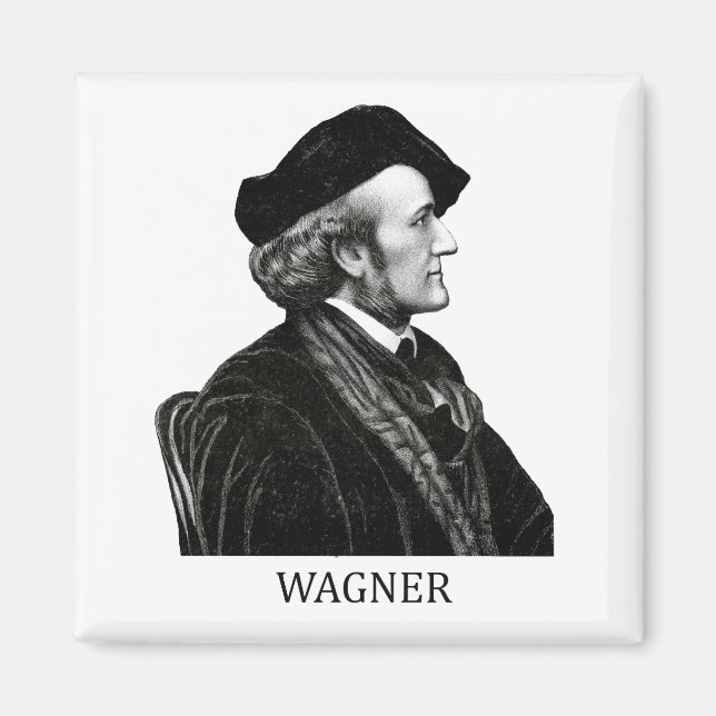 Richard Wagner, black Magnet (Front)