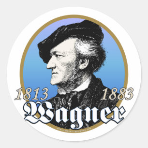 Richard Wagner Classic Round Sticker