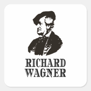 Richard Wagner Classical Music Composer Classic Square Sticker
