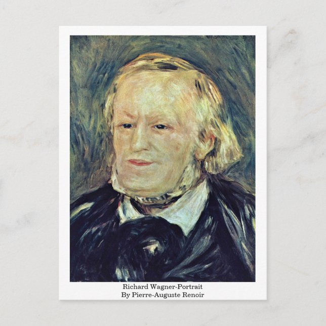 Richard Wagner-Portrait By Pierre-Auguste Renoir Postcard (Front)