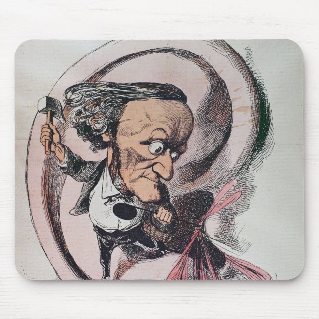 Richard Wagner splitting the ear drum of world Mouse Pad (Front)