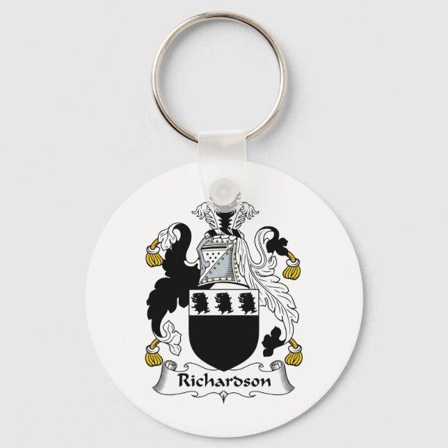 Richardson Family Crest Key Ring (Front)