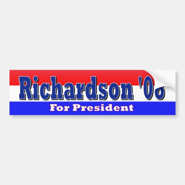 Richardson For President Bumper Sticker (Front)