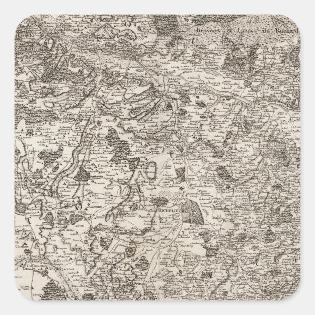 Richelieu, Saumur Square Sticker (Front)