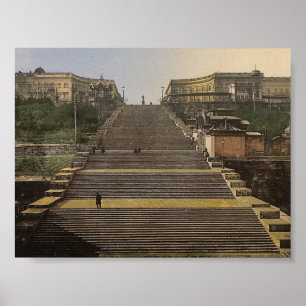 Richelieu Stair, Odessa, Russia, (i.e., Ukraine) c Poster
