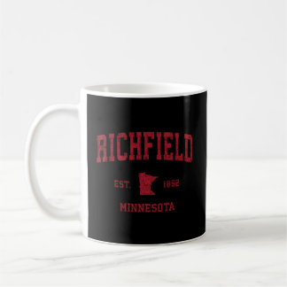 Richfield Minnesota Mn Sports Red Print Coffee Mug