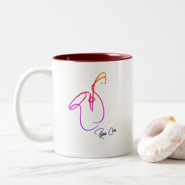 Richie Cole Original Art mug (With Donut)