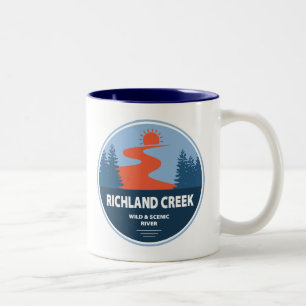 Richland Creek Arkansas Wild And Scenic River Two-Tone Coffee Mug