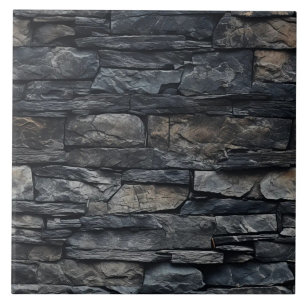 Richly Layered Stone Wall Tile