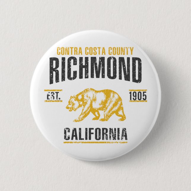 Richmond 6 Cm Round Badge (Front)