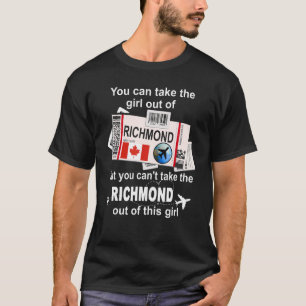 Richmond Boarding Pass  Richmond Girl  Richmond T-Shirt