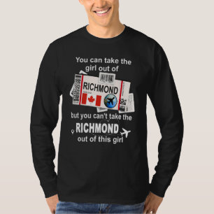 Richmond Boarding Pass  Richmond Girl  Richmond T-Shirt