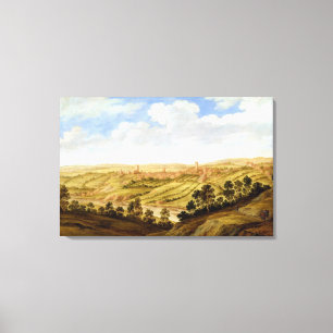 Richmond Castle, Yorkshire, c.1640-41 (oil on pane Canvas Print