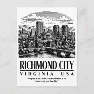Richmond City Virginia USA Postcard