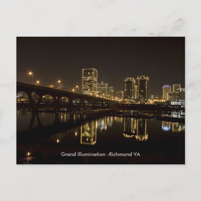 Richmond Grand illumination, . Postcard (Front)
