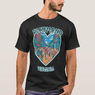 Richmond In Virginia Travel Souvenir Heart T-Shirt