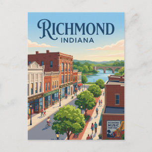 Richmond, Indiana Postcard