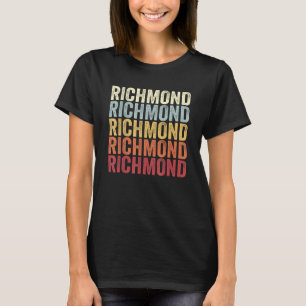 Richmond New York Richmond NY Retro Vintage Text T-Shirt