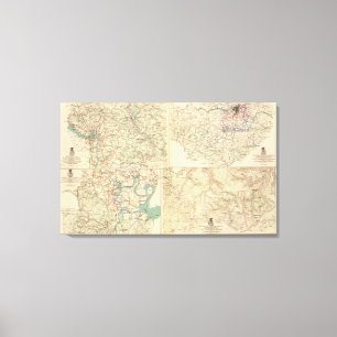 Richmond, Petersburg, Five Forks Canvas Print