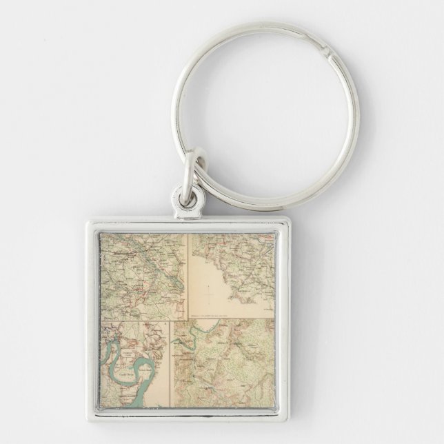 Richmond, Petersburg, Five Forks Key Ring (Front)
