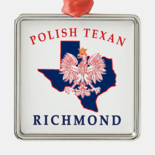 Richmond Polish Texan Metal Tree Decoration