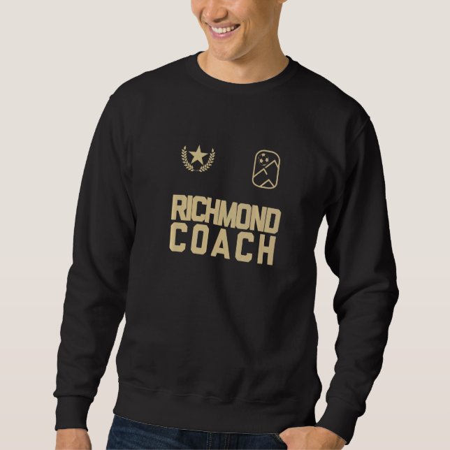 Richmond Soccer Coach Jersey Sweatshirt (Front)