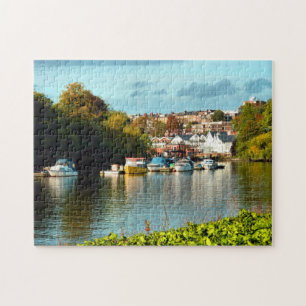 Richmond Thames and boats Jigsaw Puzzle
