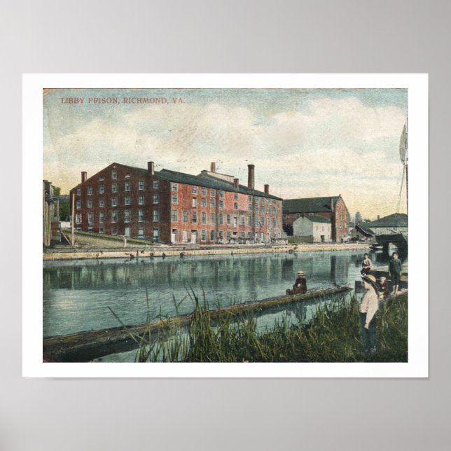 Richmond VA, 1909 Libby Prison, Vintage Inspired Poster (Front)
