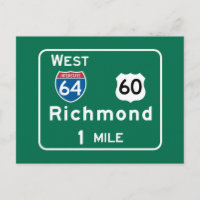 Richmond, VA Road Sign