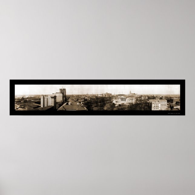 Richmond, VA Skyline Photo 1912 Poster (Front)