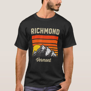 Richmond Vermont Retro Vintage City State Usa T-Shirt