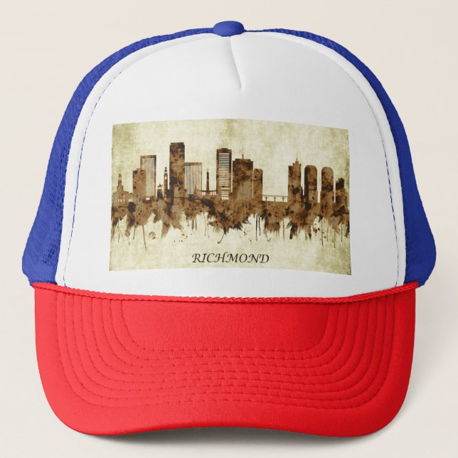 Richmond Virginia Cityscape Trucker Hat (Front)