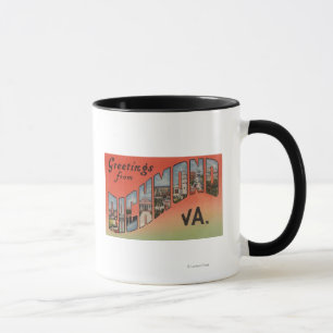 Richmond, Virginia - Large Letter Scenes 3 Mug