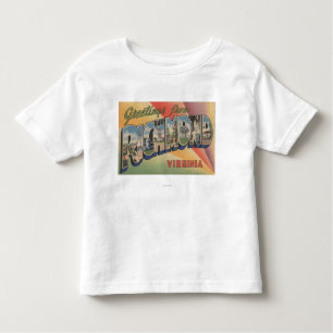 Richmond, Virginia - Large Letter Scenes Toddler T-Shirt