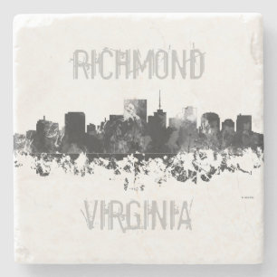 RICHMOND VIRGINIA SKYLINE STONE COASTER