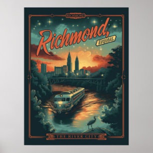 Richmond, Virginia Vintage Poster