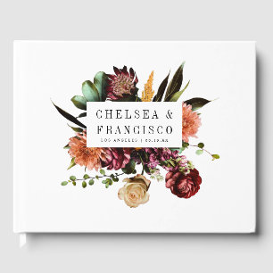 Richness of Spring Colourful Wedding Guest Book