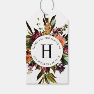 Richness of Spring Colourful Wedding Photo Gift Tags