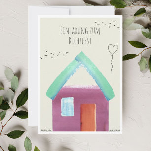 Richtfest Einladung Bauherr 2024 Einladungskarte Invitation
