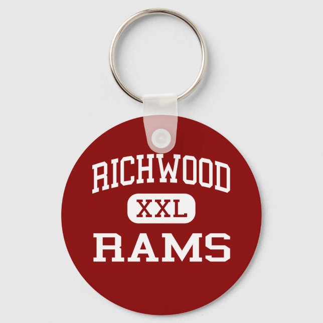 Richwood - Rams - High School - Monroe Louisiana Key Ring (Front)