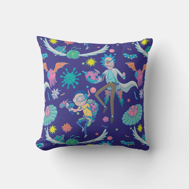 RICK AND MORTY™ | Among Infected Cells Pattern Cushion (Front)