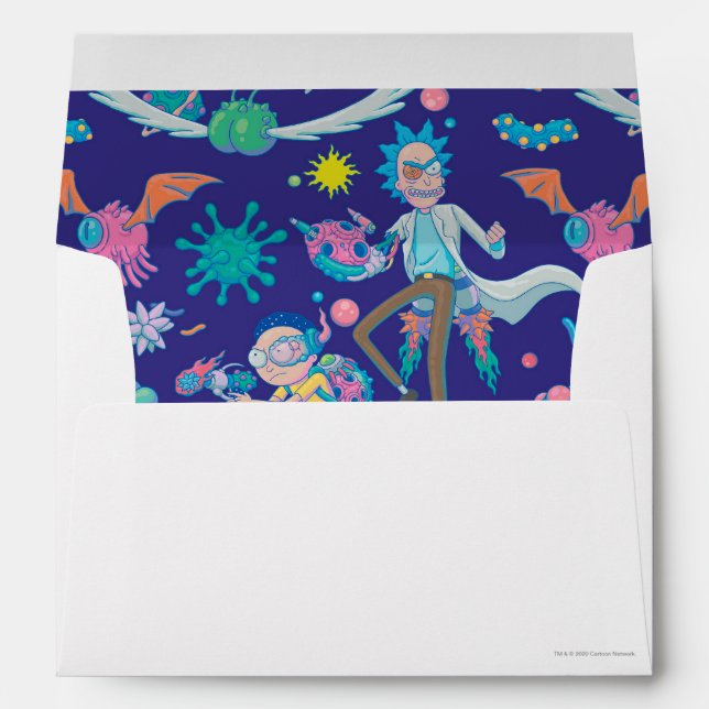 RICK AND MORTY™ | Among Infected Cells Pattern Envelope (Back (Bottom))