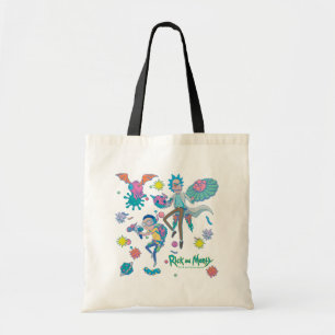 RICK AND MORTY™   Among Infected Cells Pattern Tote Bag