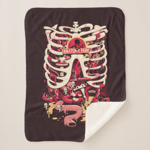 RICK AND MORTY™   Anatomy Park Rib Cage Sherpa Blanket