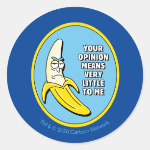 RICK AND MORTY™   Banana Rick Badge Classic Round Sticker
