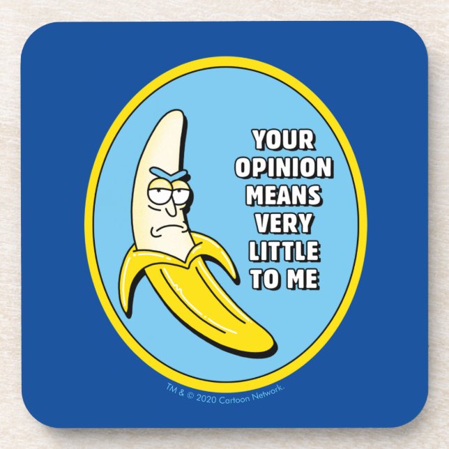 RICK AND MORTY™ | Banana Rick Badge Coaster (Front)