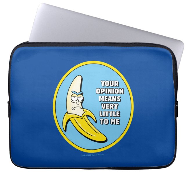 RICK AND MORTY™ | Banana Rick Badge Laptop Sleeve (Front)