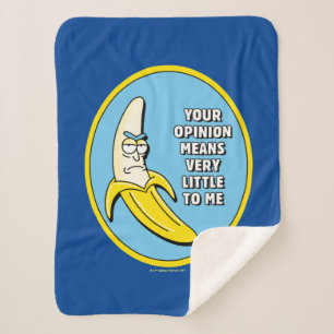 RICK AND MORTY™   Banana Rick Badge Sherpa Blanket