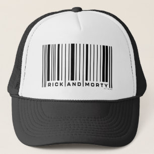 Rick and Morty Bar Code Graphic Trucker Hat